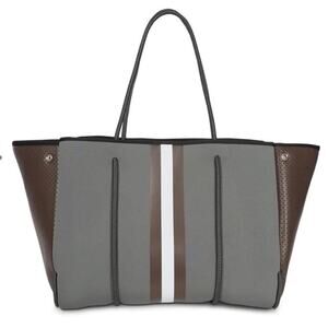 Haute Shore Greyson Cocoa Neoprene Tote Shoulder Bag NWOT